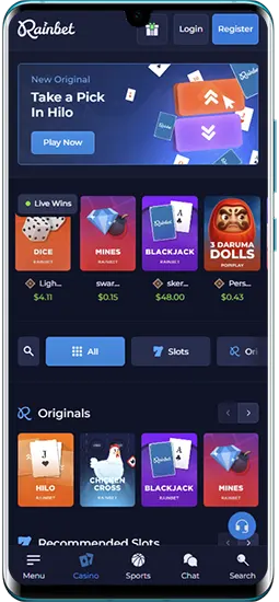 Update de Rainbet Casino-app voor je telefoon